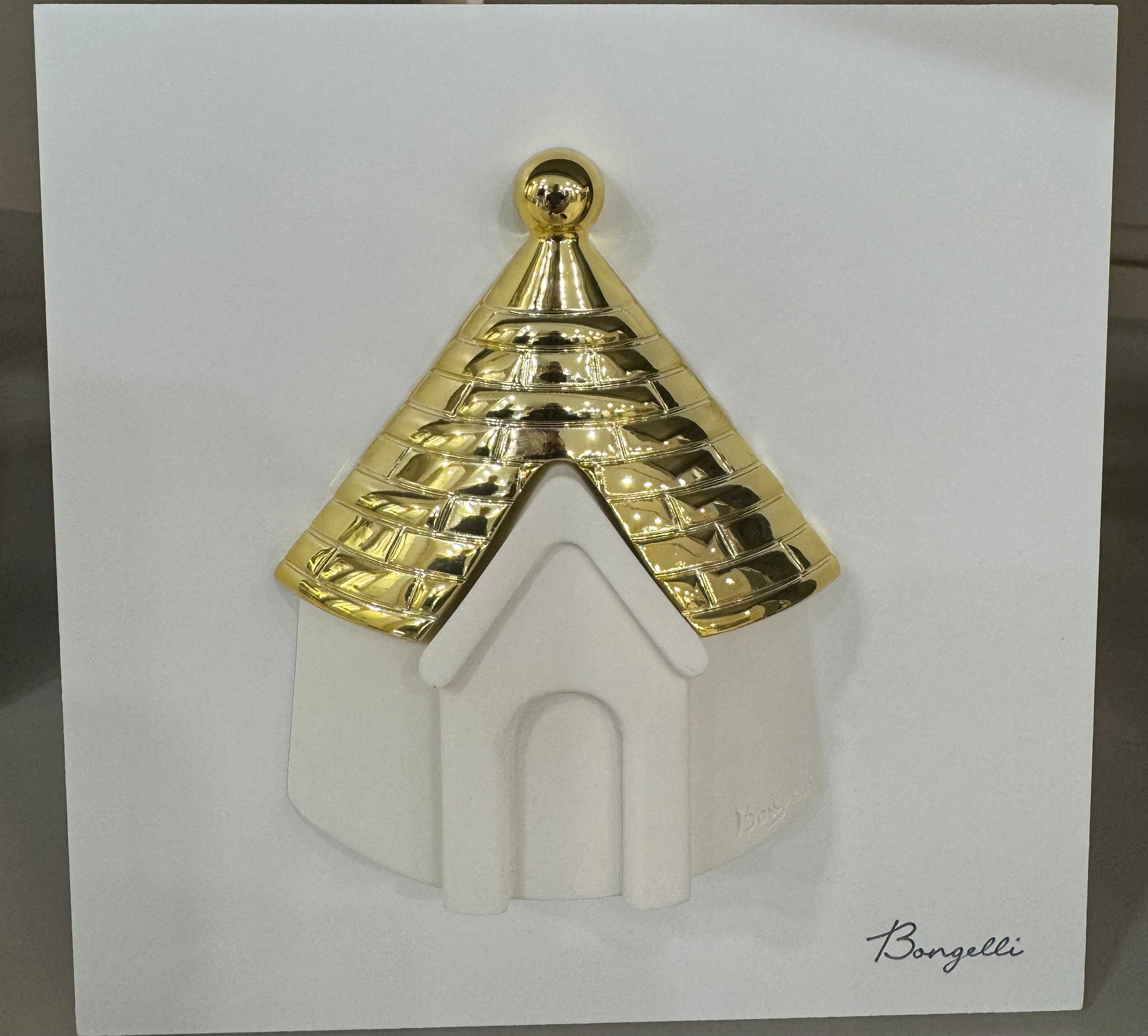 Bongelli Preziosi Quadretto 16x16 mani Trullo bianco oro