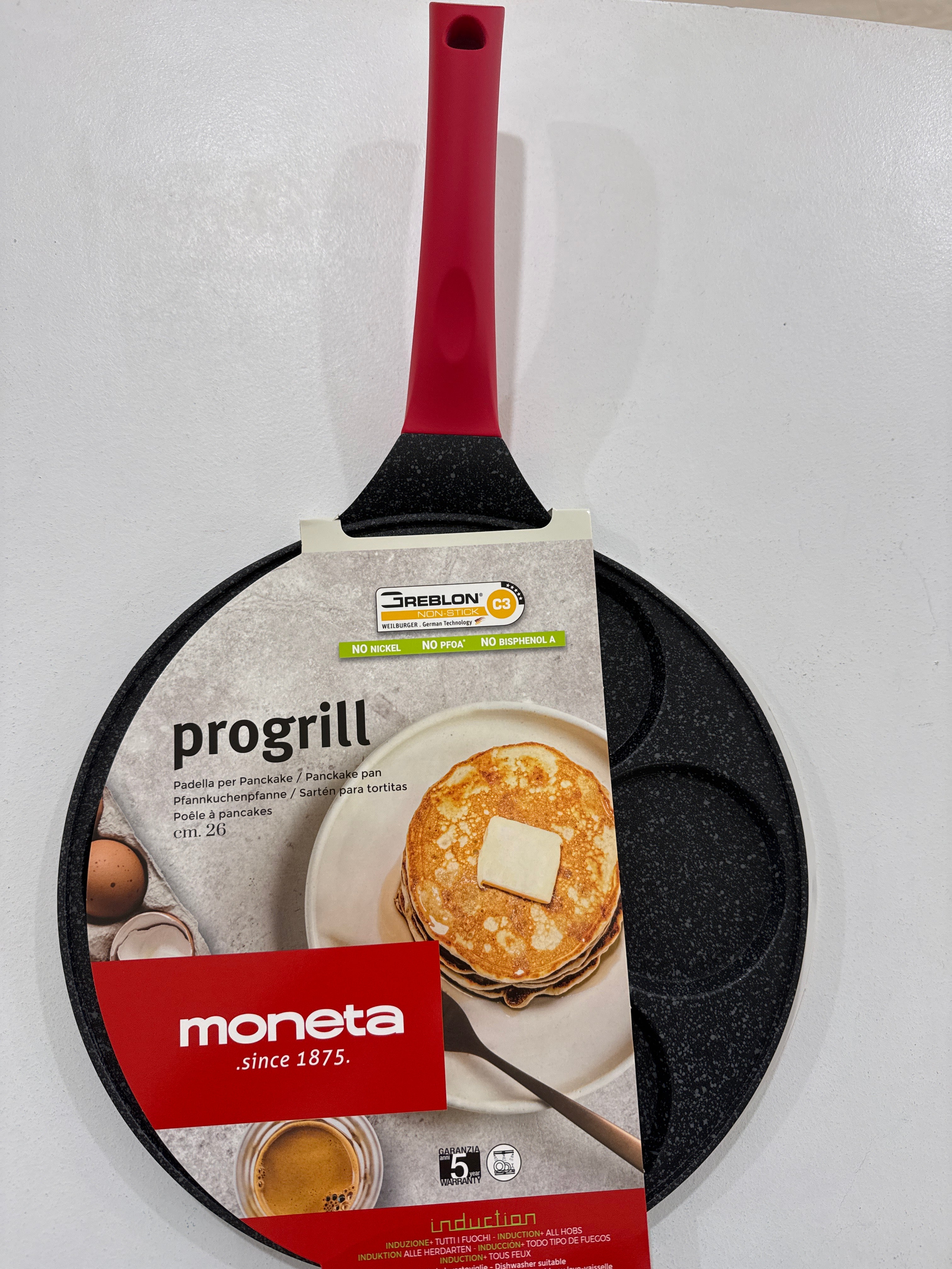 Padella Pancake cm. 26 moneta Grill&Planchas induzione