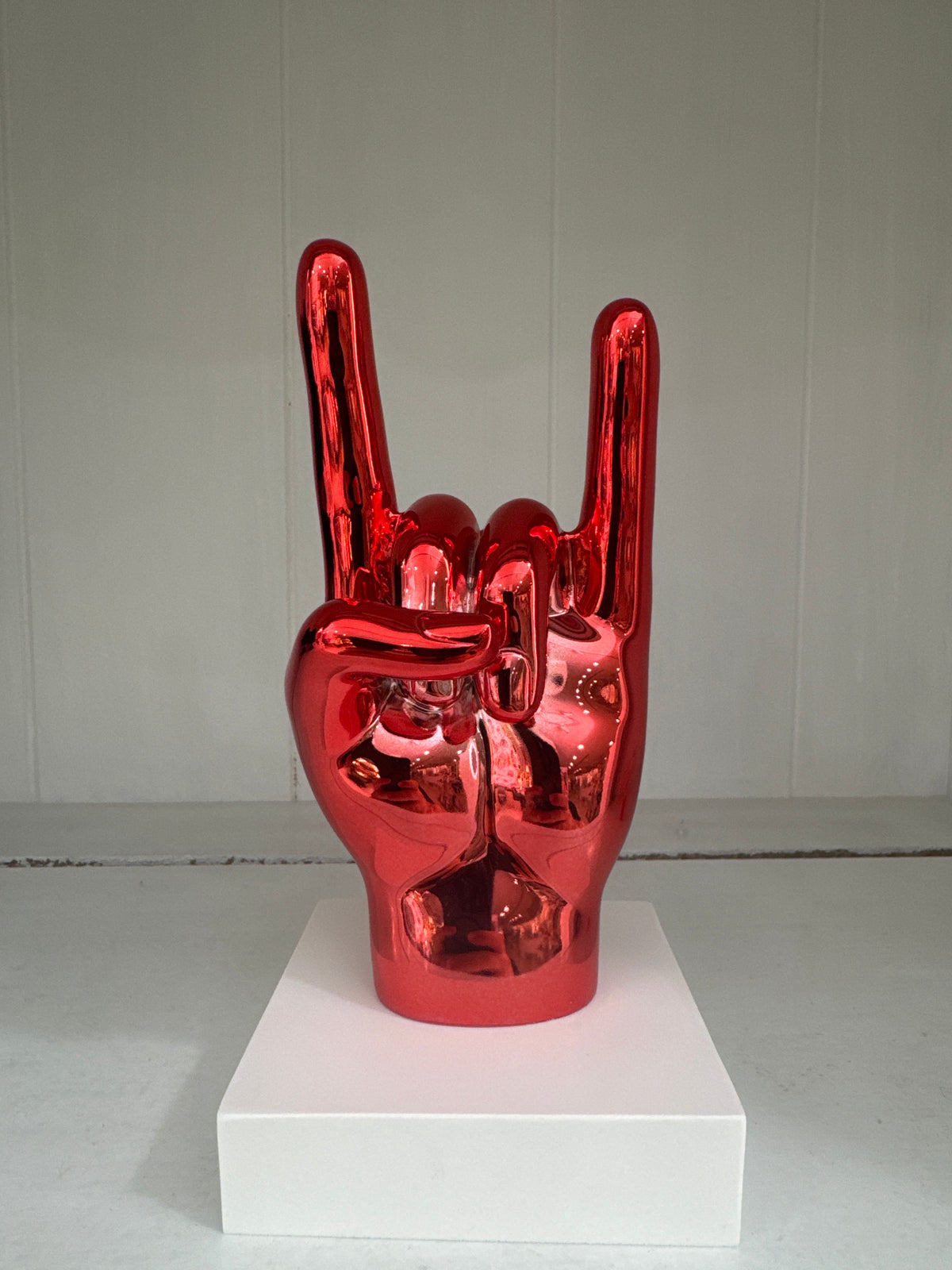 Bongelli Preziosi Scultura Corna h 12 Rosso