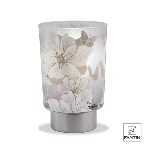 Fantin Argenti LAMPADA VETRO FIORI E FARFALLE CM. Ø10 H15,5