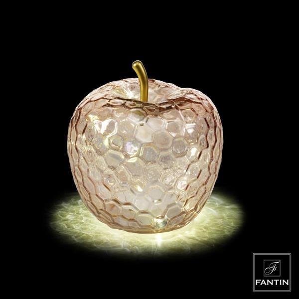 LAMPADA MELA ROSA IRIDESCENTE CM. Ø15 H16