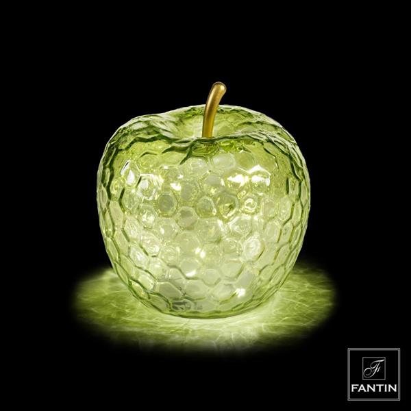 LAMPADA MELA VERDE IRIDESCENTE CM. Ø15 H16