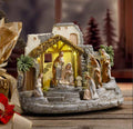 PRESEPE E RE MAGI CON LUCI LED MUSICA E MOVIMENTO cm. 29x16xH22 Fantin