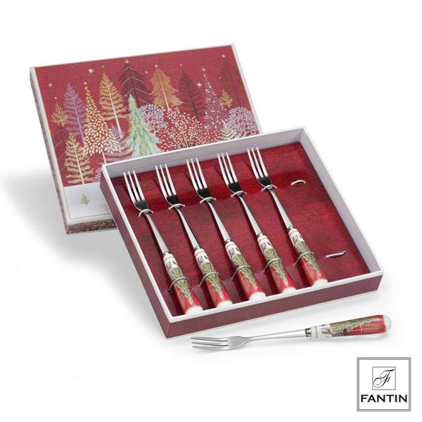 SET 6 FORCHETTE ANIMALI DEL BOSCO CM.16