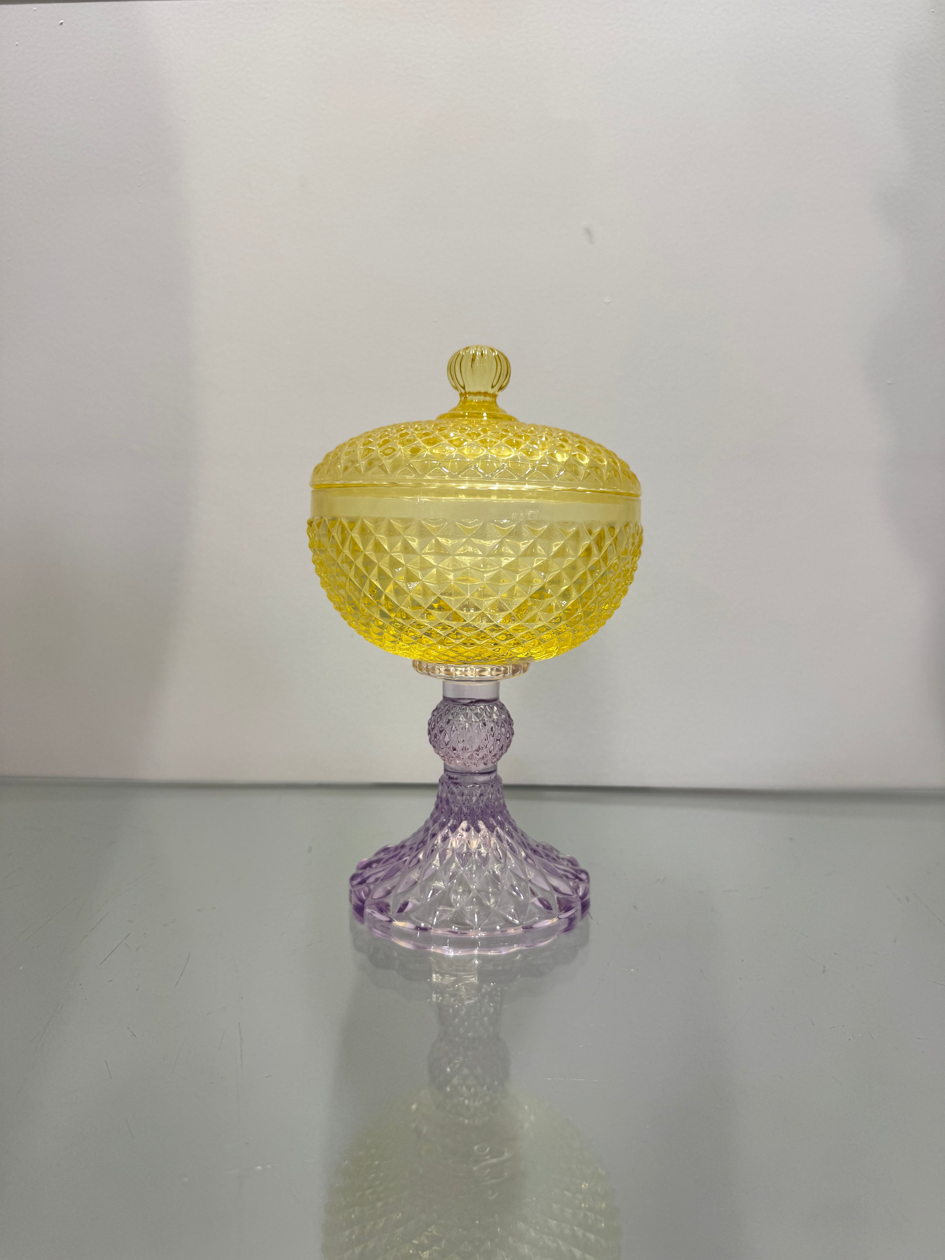 Fantin Argenti Scatola Gialla con piede Viola