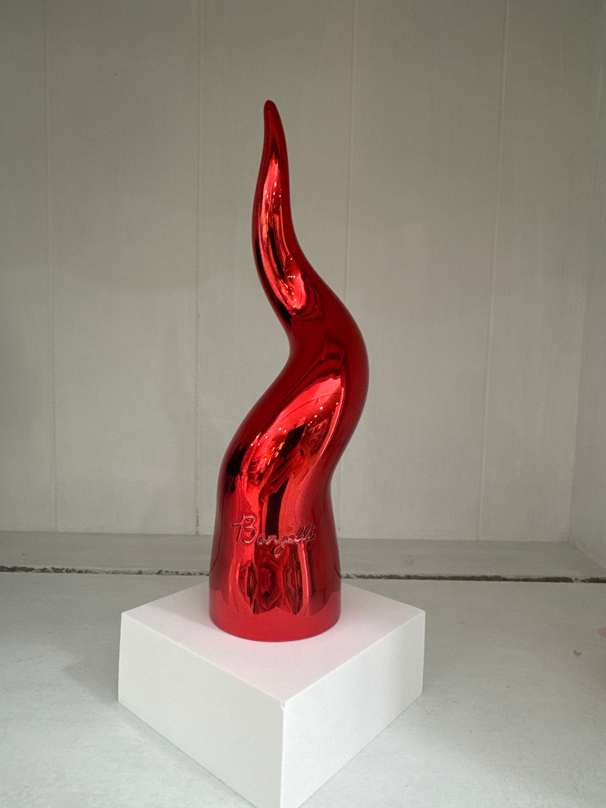 Bongelli Preziosi Corno Base Bianca h 34 Rosso