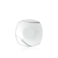 Piatto Fondo cm 21 Square-O Nebula Platino weissestal