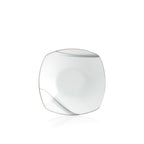 Piatto Fondo cm 21 Square-O Nebula Platino weissestal