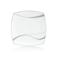 Piatto piano cm 27 Square-O Nebula Platino weissestal