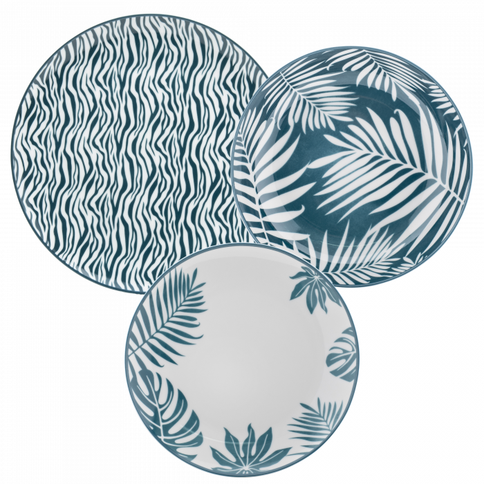 MERIDA SERVIZIO PIATTI TAVOLA 18 PZ. EVVIVA