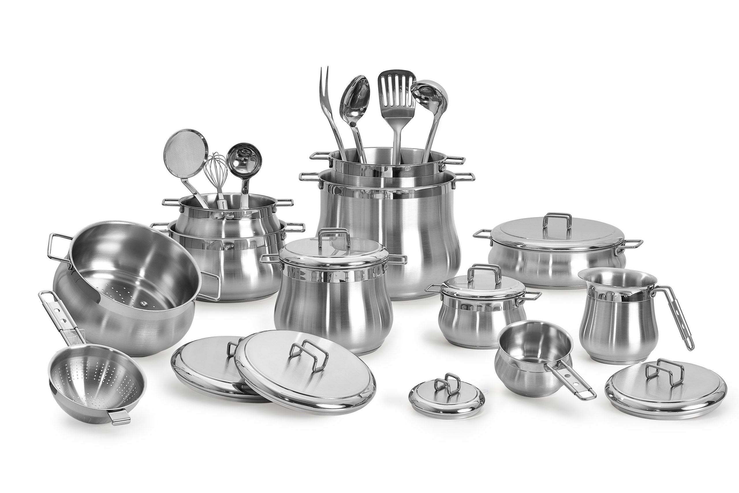 BATTERIA BARAZZONI TUMMY 25 PZ Linea Tummy Design by Ennio Lucini