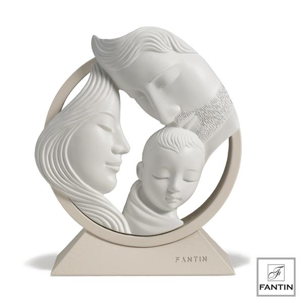 SACRA FAMIGLIA BIANCA BASE TORTORA CM.24XH29