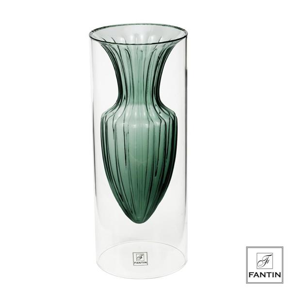 Fantin Argenti VASO VETRO ANFORA PETROLIO CM. Ø14 X H35