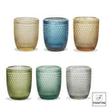 FANTIN SET 6 BICCHIERI ACQUA COLORATI VETRO 380 ml Codice articolo:  70809C