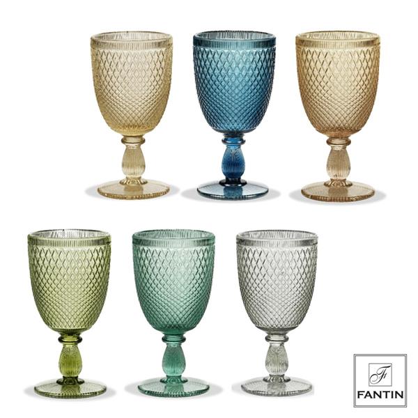 SET 6 CALICI VINO COLORATI VETRO 320 ml Codice articolo:  70810C