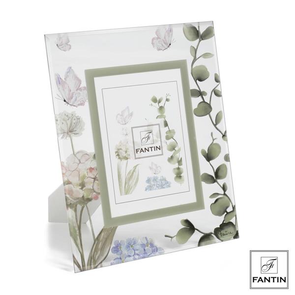 P.FOTO VETRO 13X18 ORTENSIA R.BIANCO