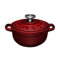 Maxwell & Williams Cast Iron cocotte Casseruola ghisa rossa 9.5 cm