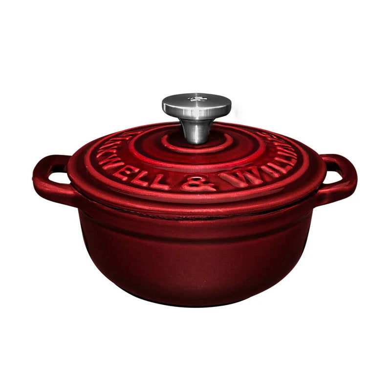Maxwell & Williams Cast Iron cocotte Casseruola ghisa rossa 9.5 cm