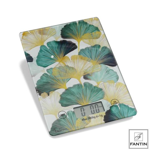 BILANCIA DIGITALE FOGLIE GINKGO CM. 20X14,5 5KG