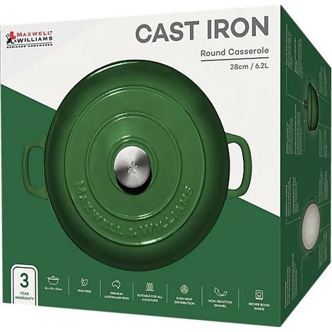 Maxwell & Williams Cast Iron Tegame Brasiera Verde  27 cm