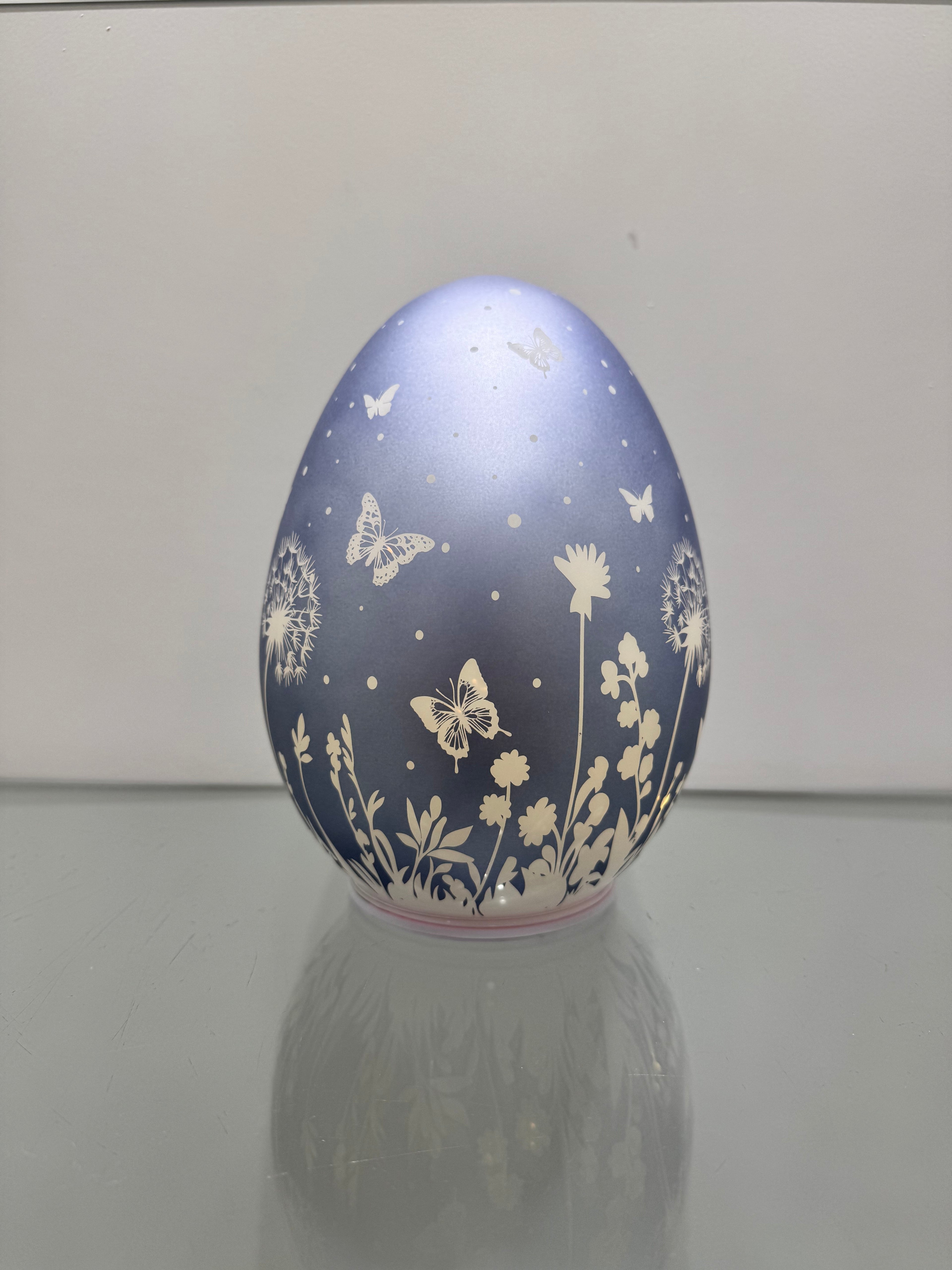 Fantin Argenti lampada uovo led Blu carta da zucchero h .15