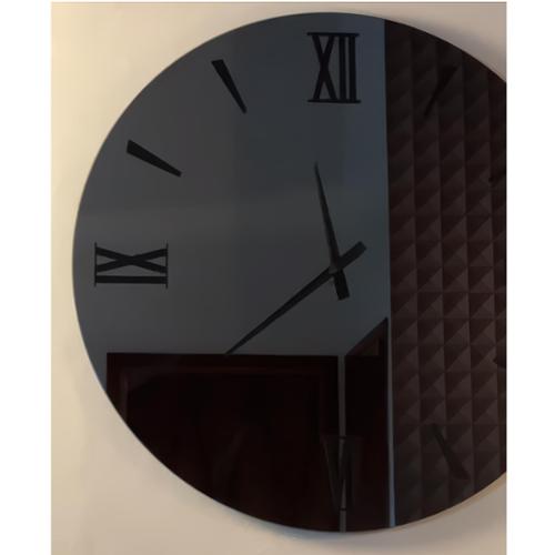 Ceart Orologio da muro Eclisse nero' fume cm. 60