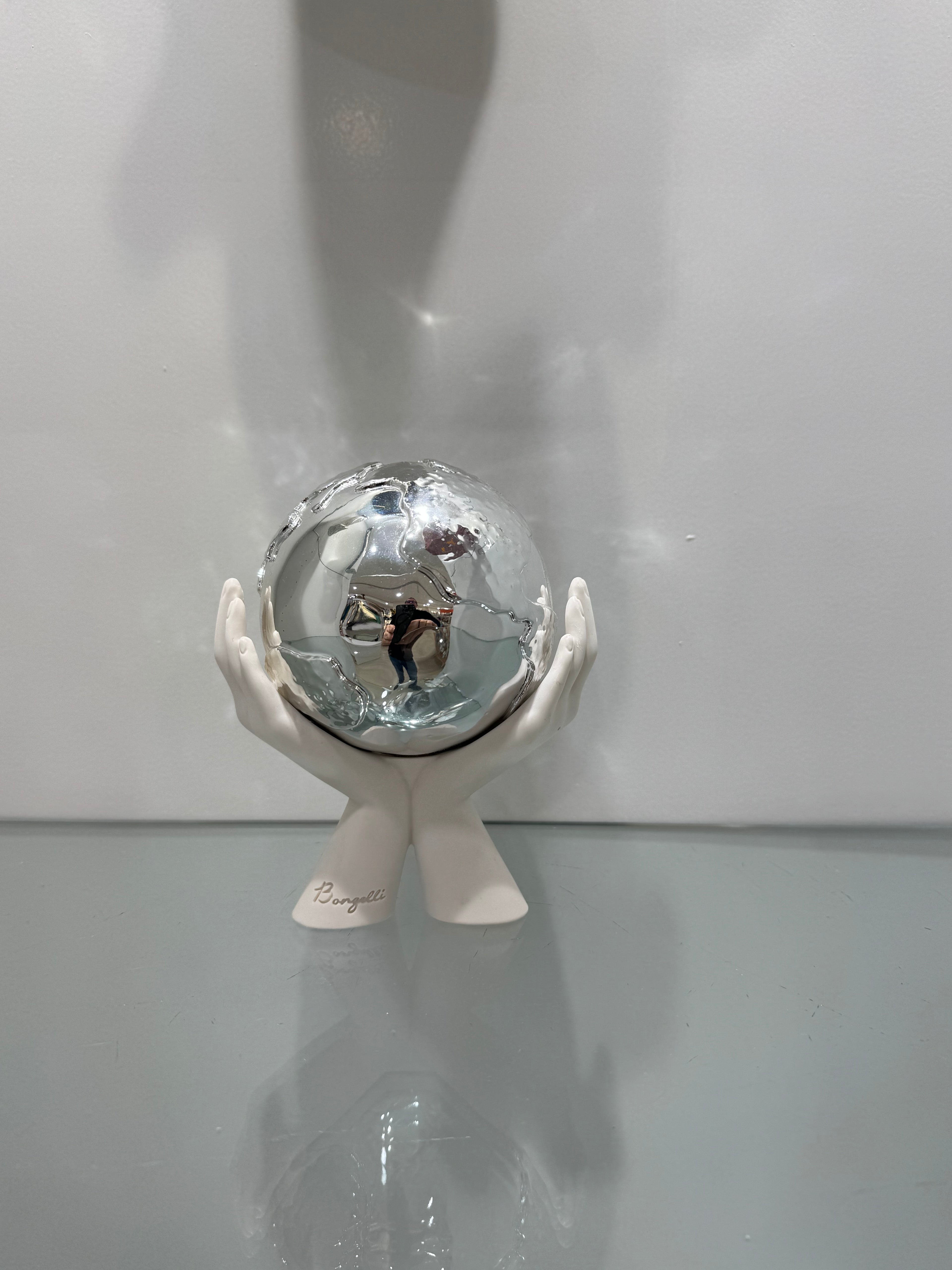 Bongelli Preziosi mani mondo argento h 12x13