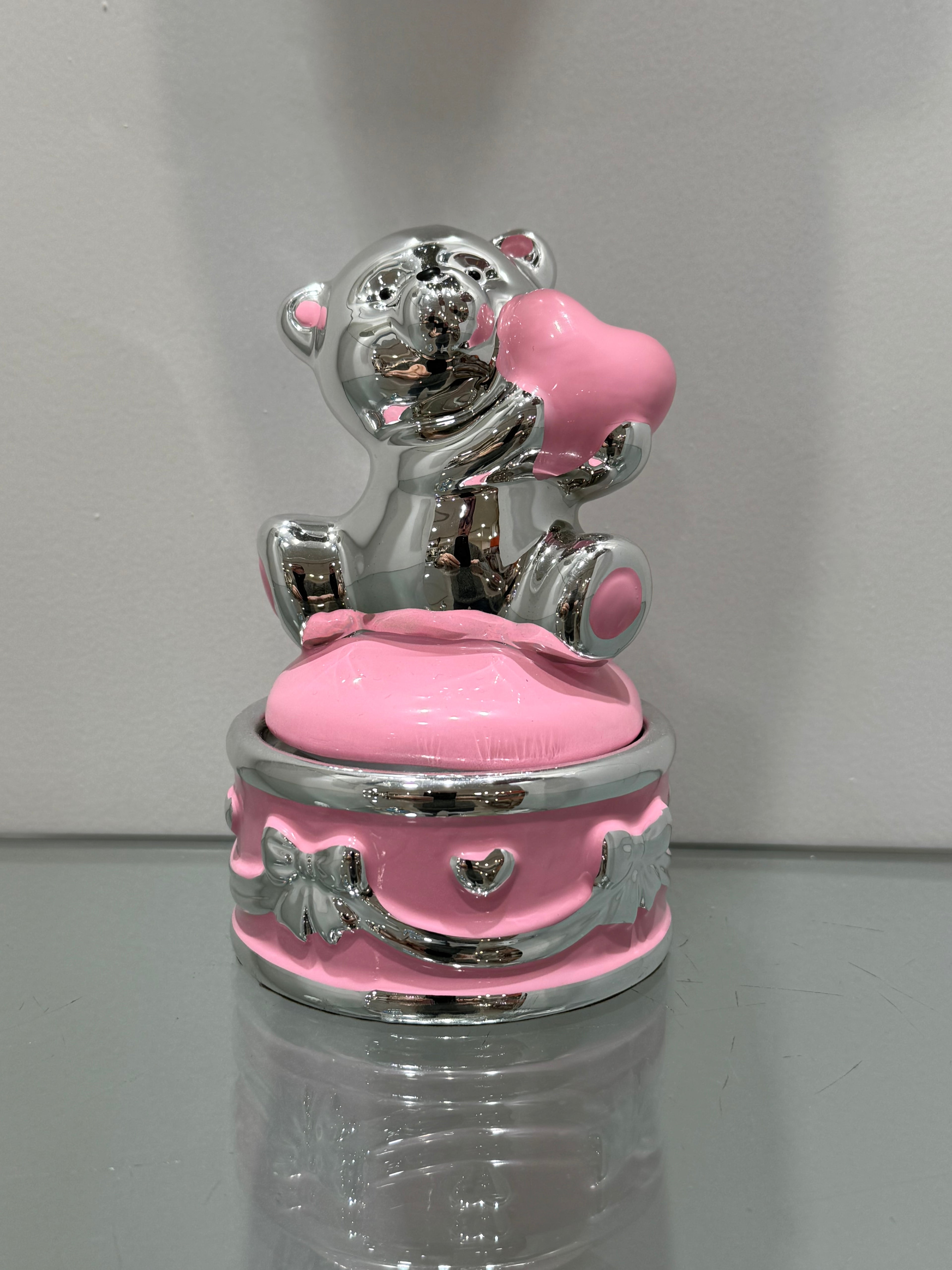 Fantin Argenti Orsetto Carillon cuore Rosa art. 702 R