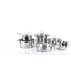 BATTERIA 10 PZ MONETA ALLEGRO INOX