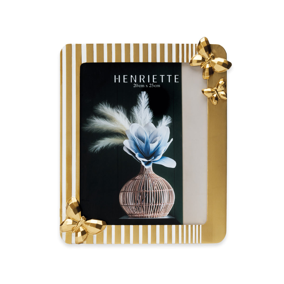 Henriette CORNICE Farfalline oro cm 20x25