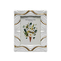 Henriette CORNICE Onda Bianco/oro cm. 13x18