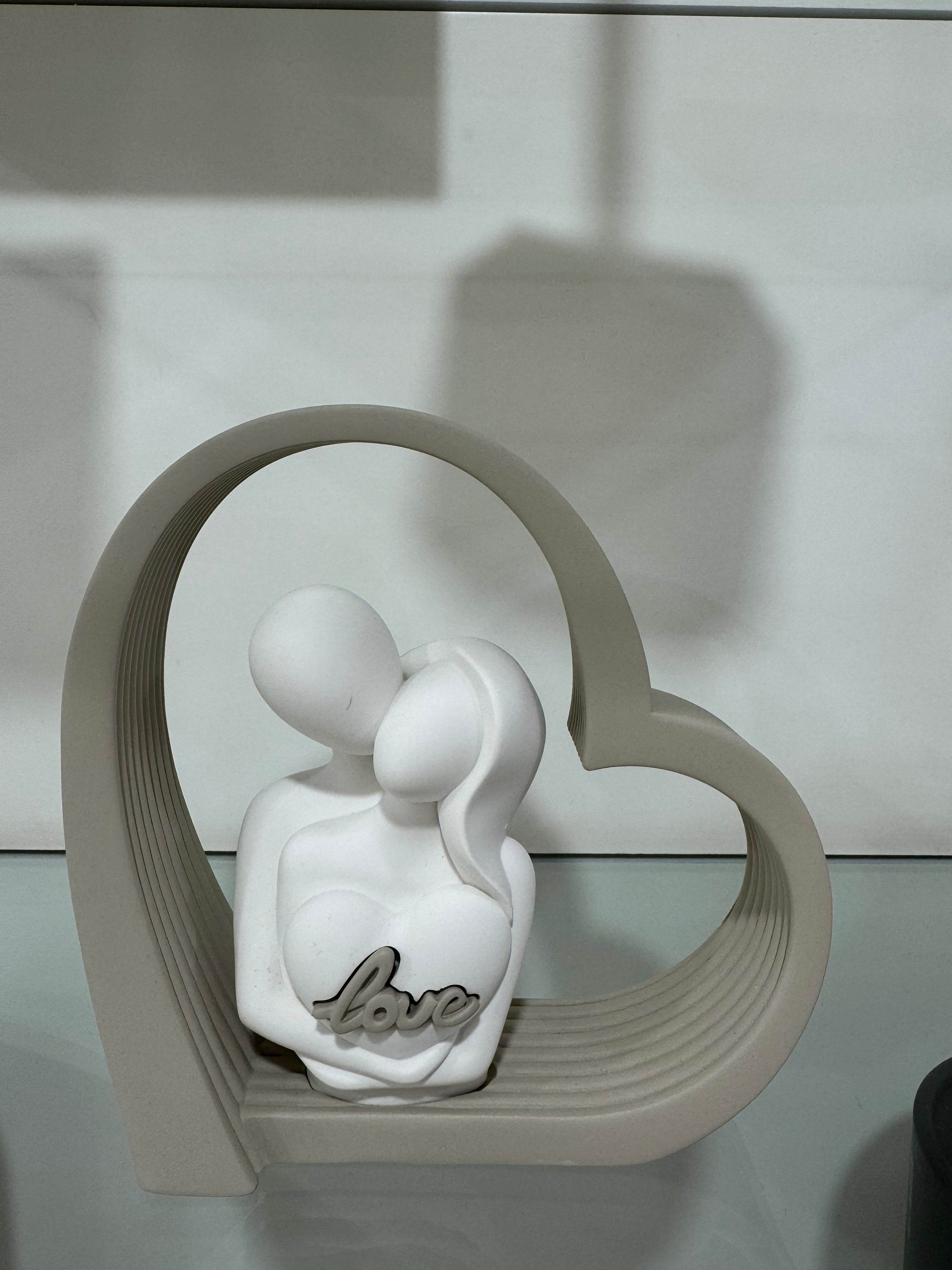 Bongelli preziosi Scultura Cuore Bianca nocciola 14x14