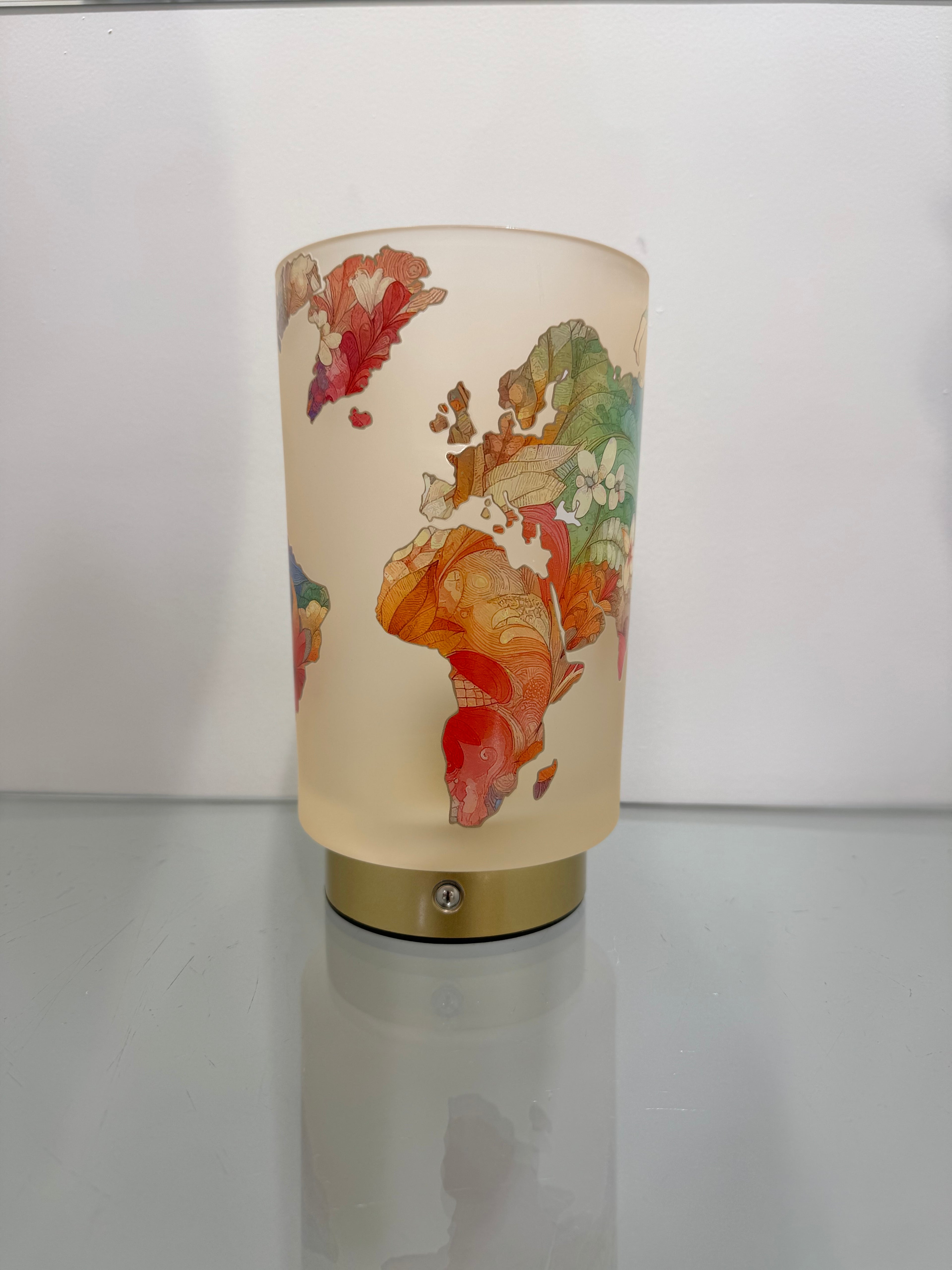 Fantin Argenti LAMPADA VETRO Planisfero  CM. Ø10 H15.5