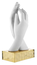 Bongelli preziosi Scultura in marmorino Mani intrecciate h 19