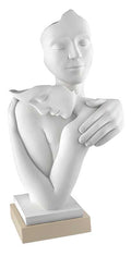 Bongelli preziosi Scultura in marmorino moderna Abbraccio h 29