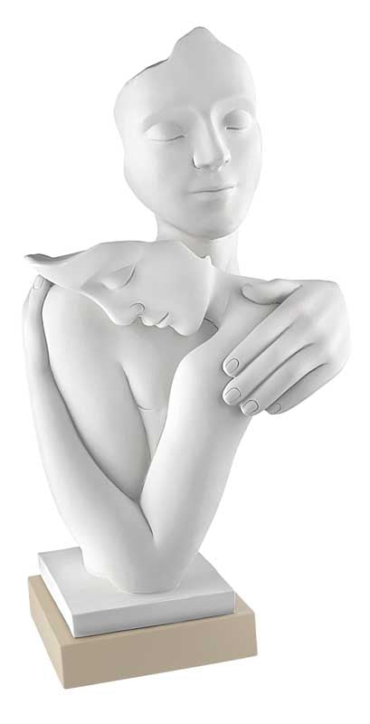 Bongelli preziosi Scultura in marmorino moderna Abbraccio h 29