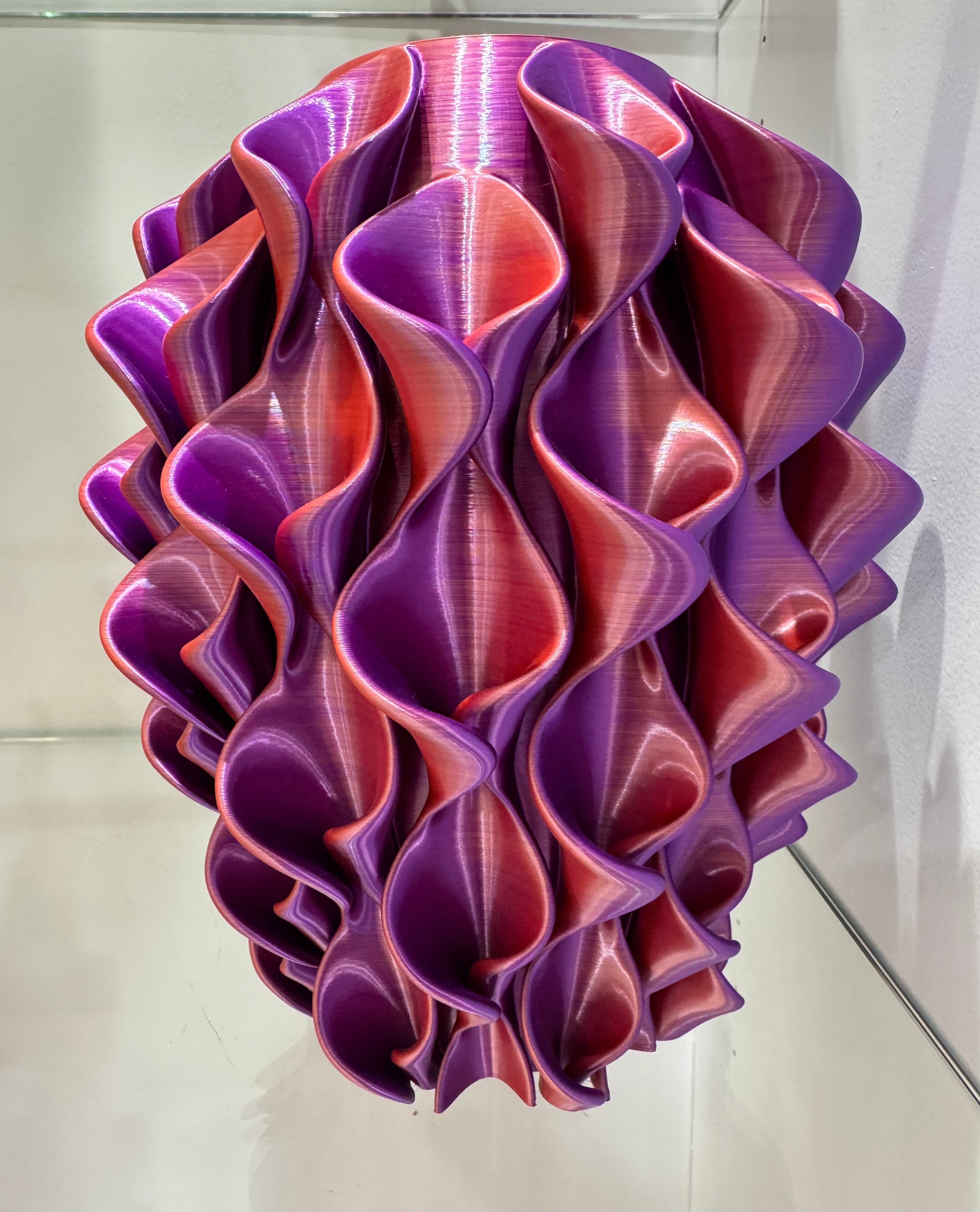 Melaverde Vaso fiore h 25 Viola Bicolore in pla