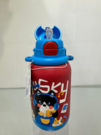 Brandani bottiglia termica Baby Animals con cannuccia silicone