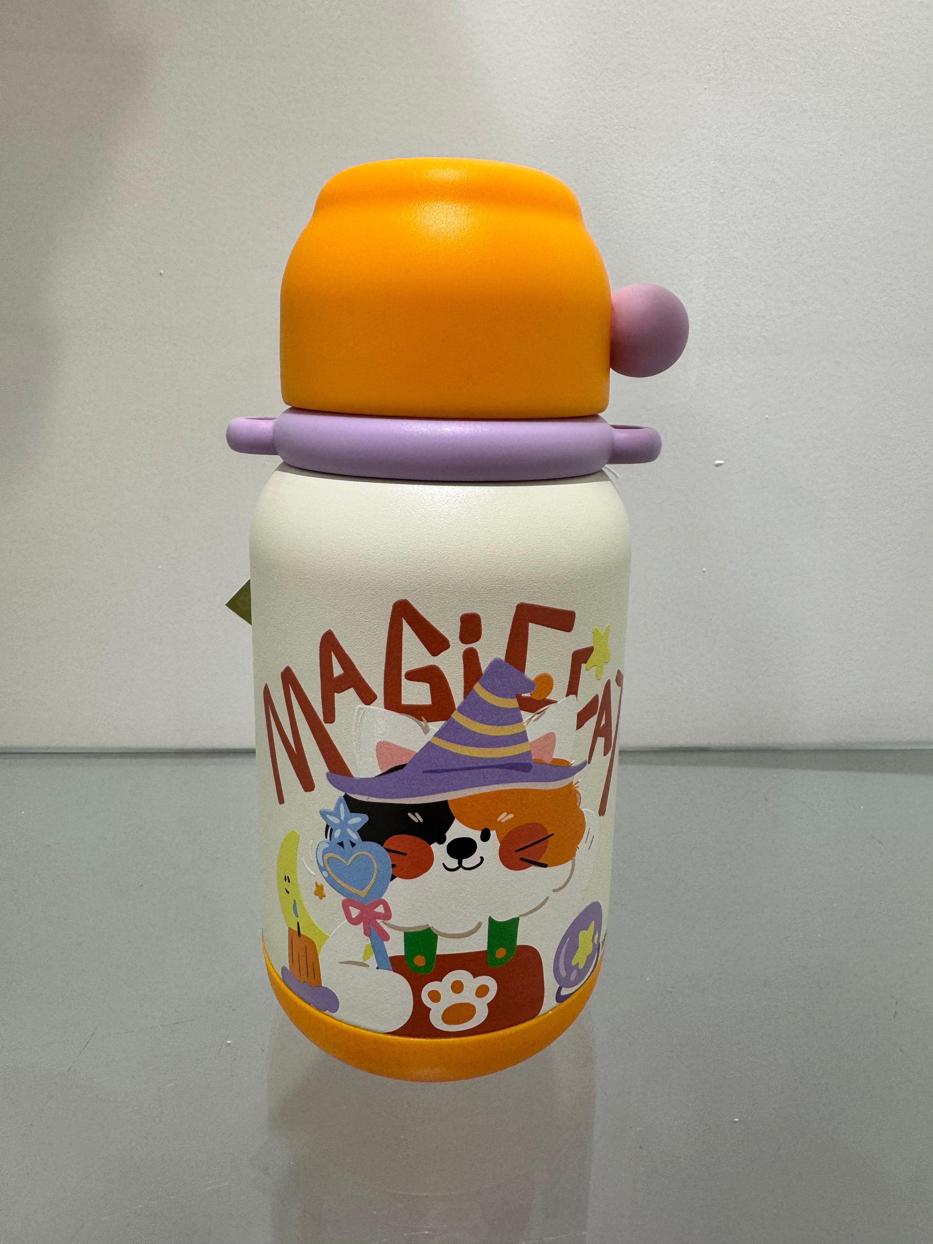 Brandani bottiglia termica Baby Animals con cannuccia silicone