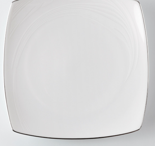 Piatto da Portata Quadro 30 cm Esy White Platin WEISSESTAL