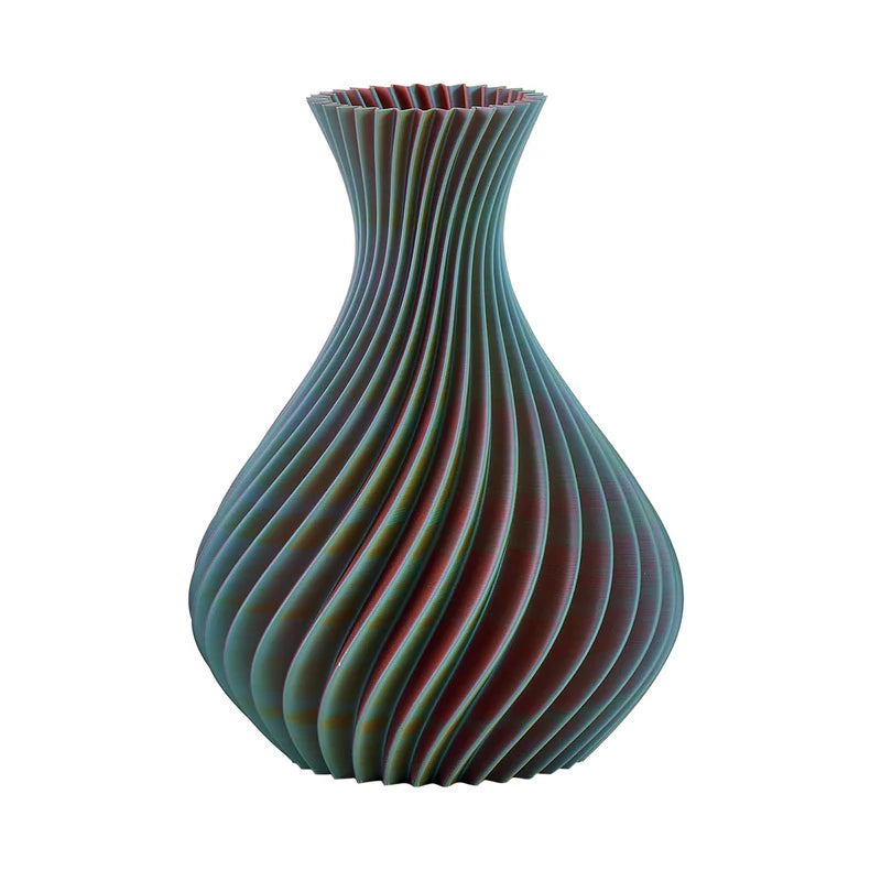 Melaverde Vaso Spirale Smeraldo H 26 cm. in Pla