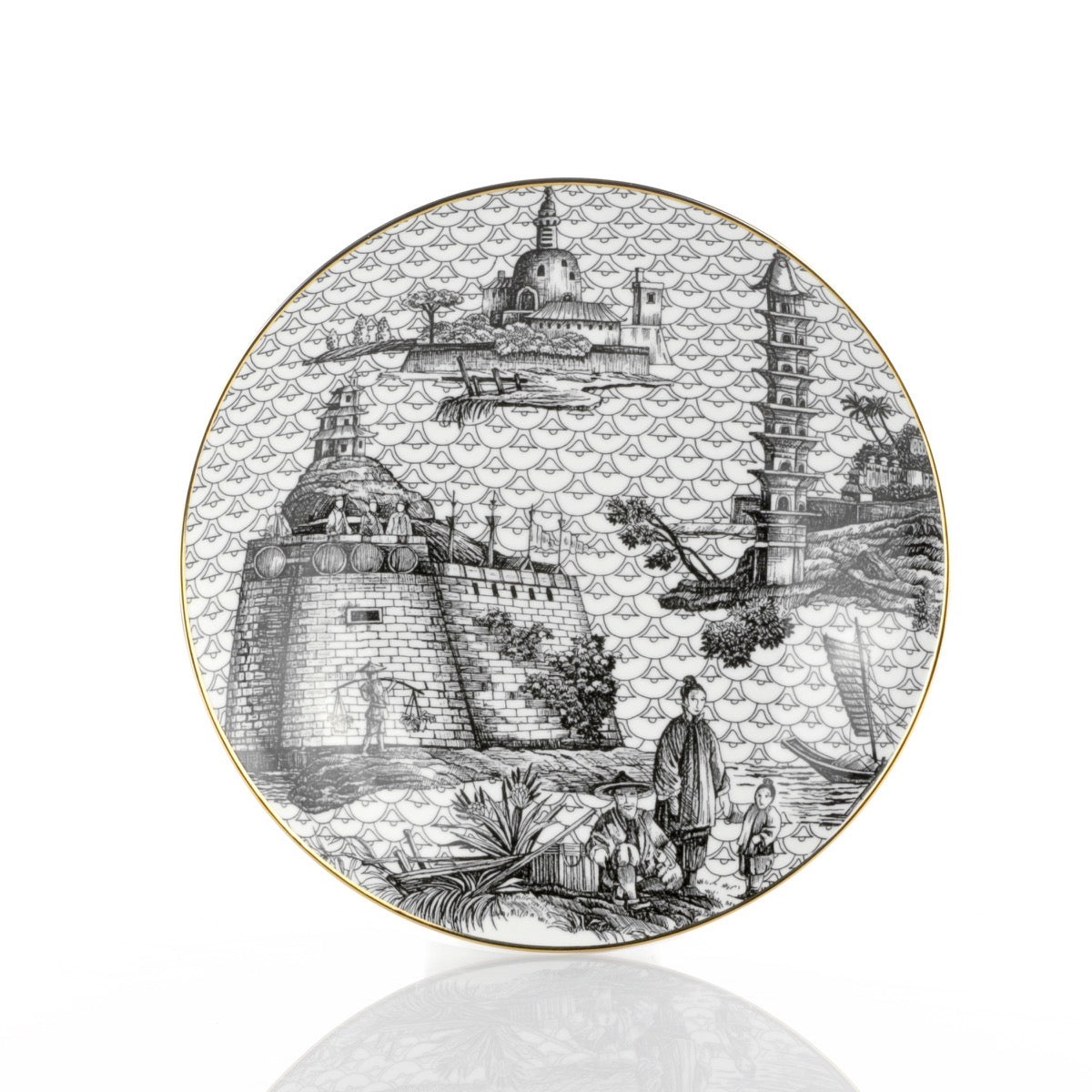 Piatto Fondo 23cm Oriental Dream Souvenirs de Voyage by Simone Guidarelli