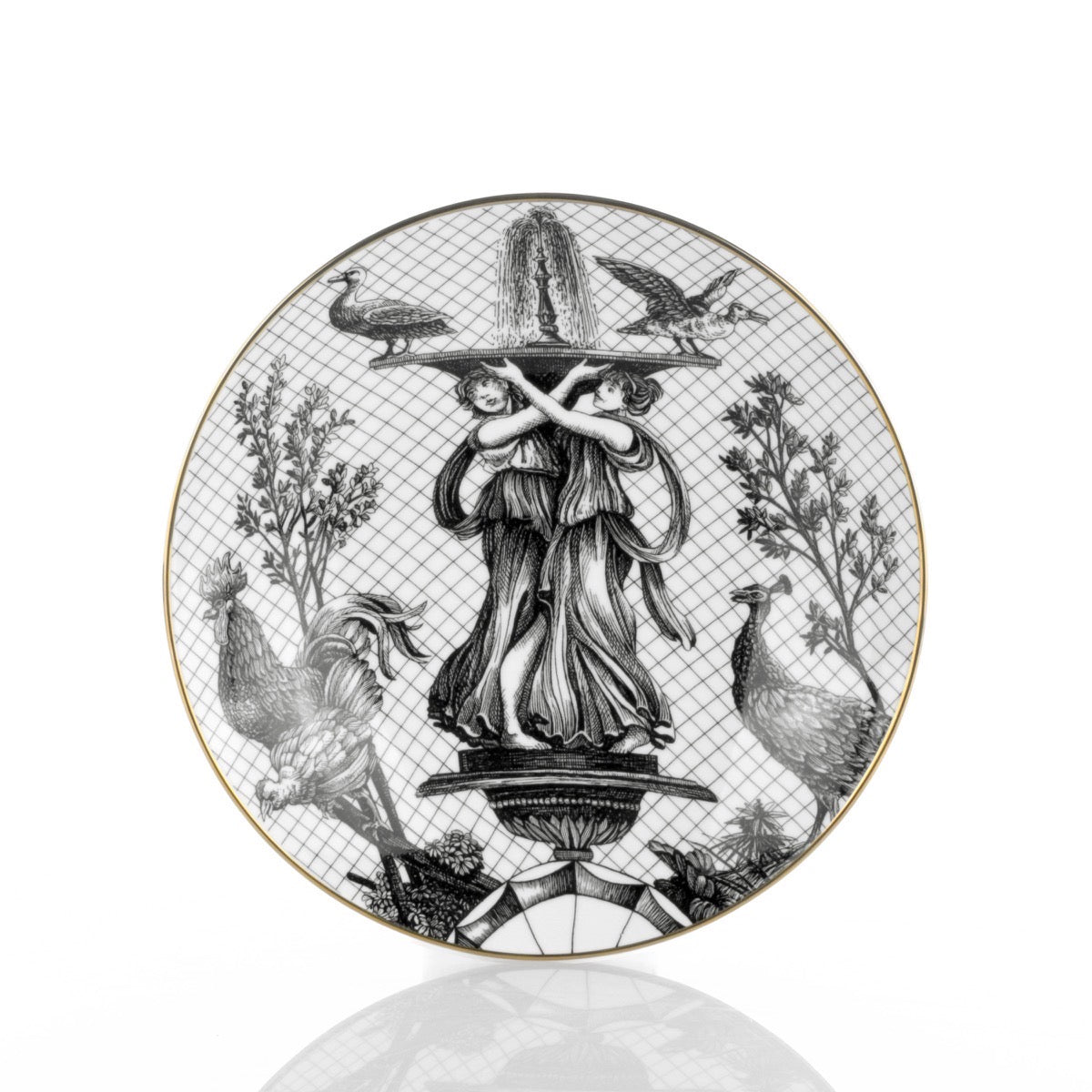 Piatto Fondo 23cm Garden of Grace Souvenirs de Voyage by Simone Guidarelli