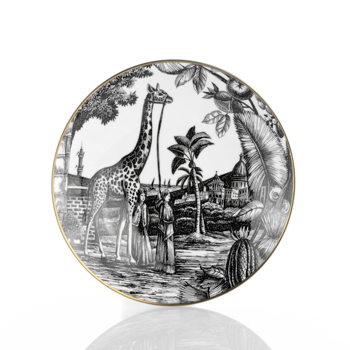 Piatto Fondo 23cm Sunset Safari Souvenirs de Voyage by Simone Guidarelli