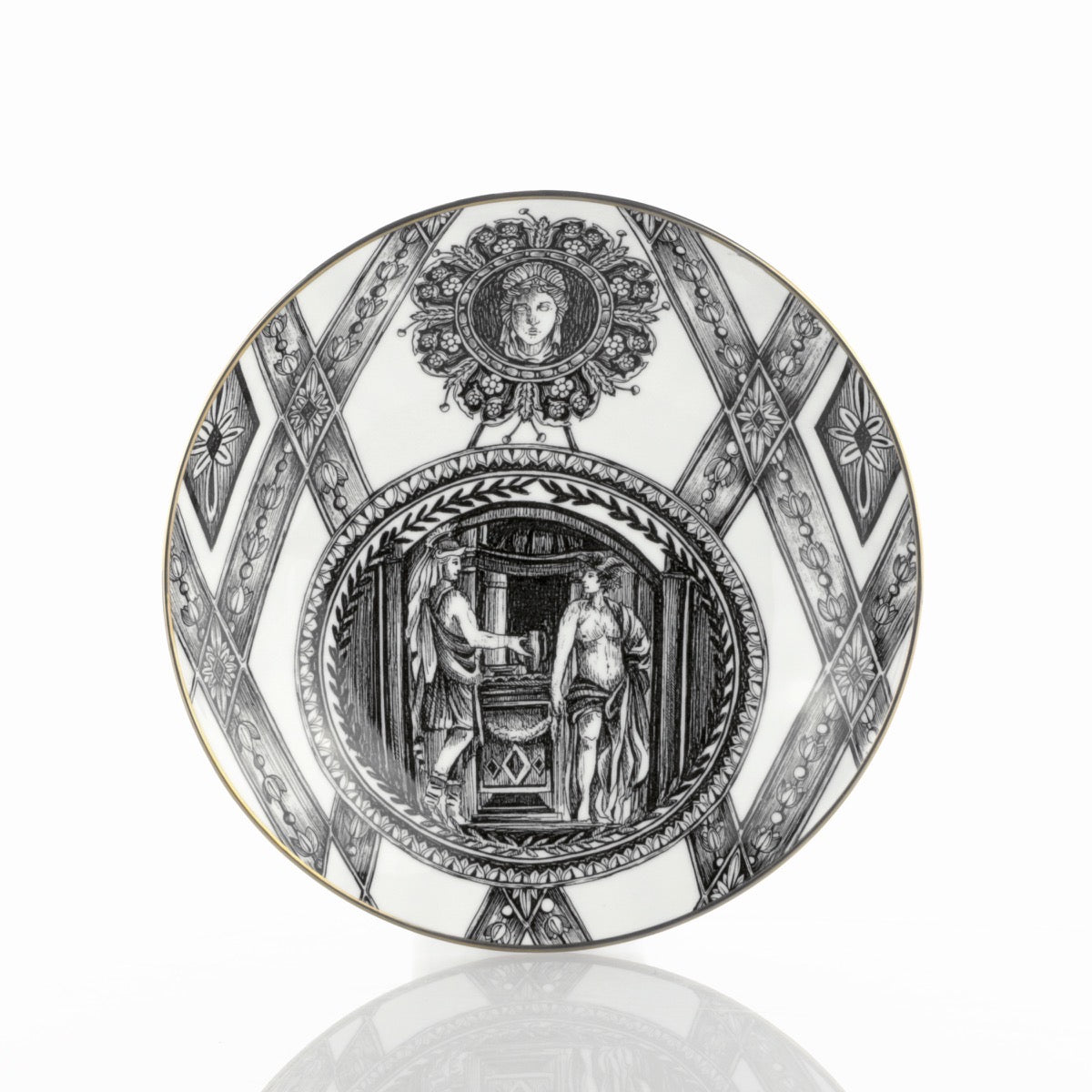 Piatto Fondo 23cm Hellenic Souvenirs de Voyage by Simone Guidarelli