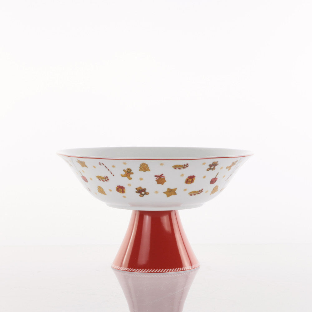 Fruttiera con Piede 25xh20cm Sweet Natale