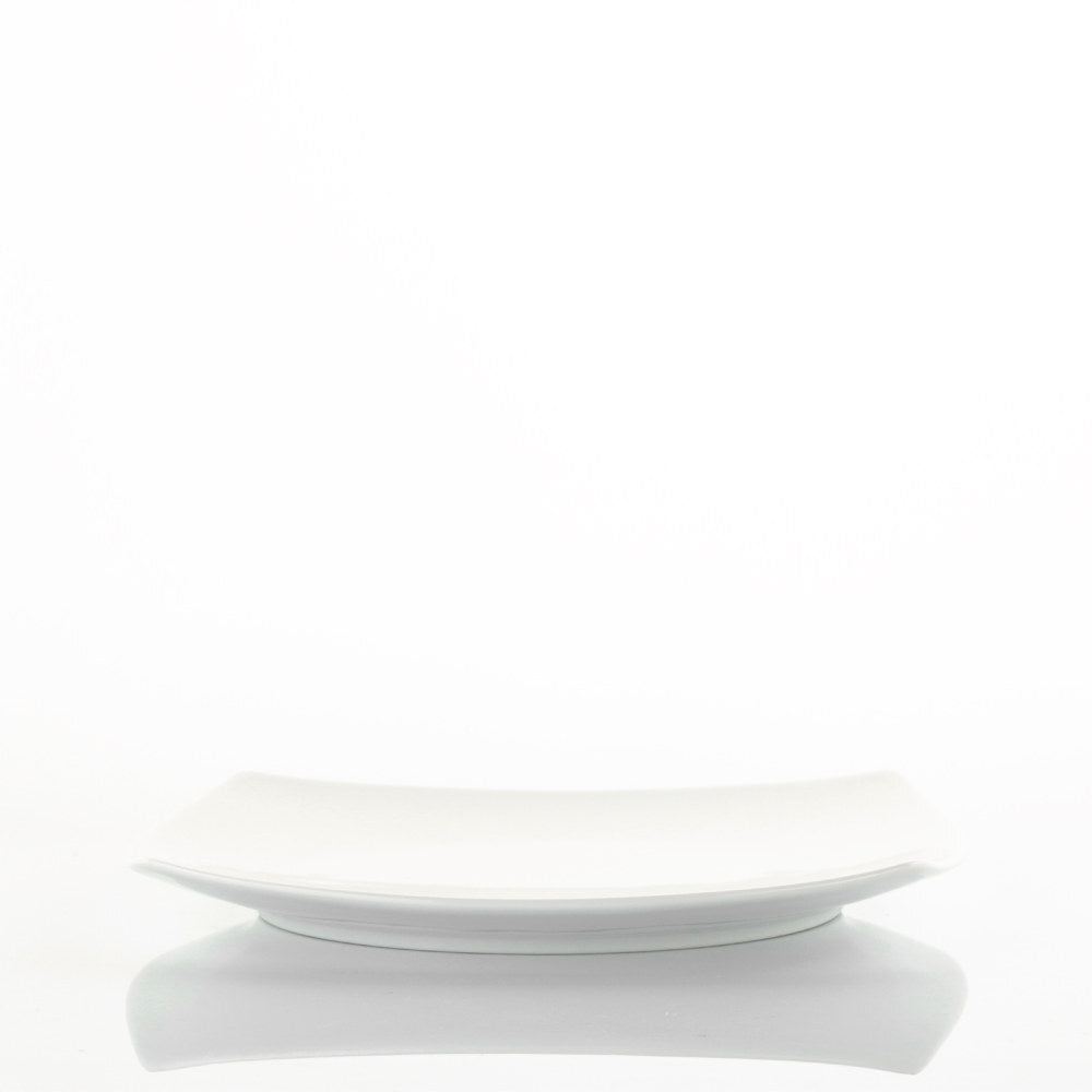 Piatto piano cm 27.5 Square-O White Weiss weissestal