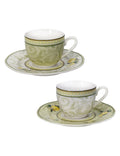 TAZZINA CAFFE' I LIMONI SET 2 PEZZI NEW BONE CHINA BRANDANI