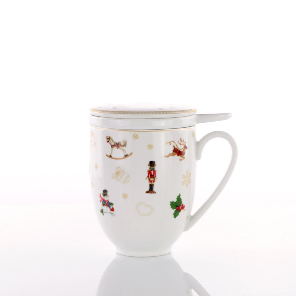 Tisaniera con filtro e coperchio Toys Natale