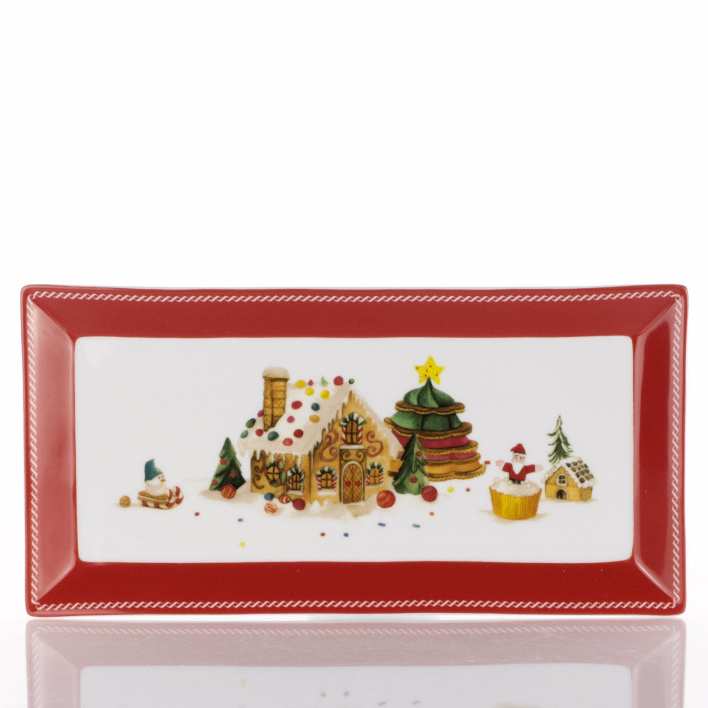 Vassoio Rettangolare 38cm Sweet Natale